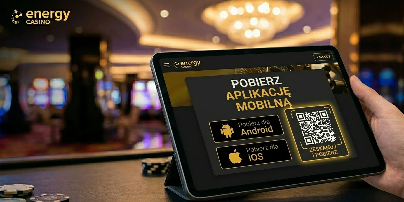 Energy casino aplikacja — kod QR do pobrania na Android i iOS