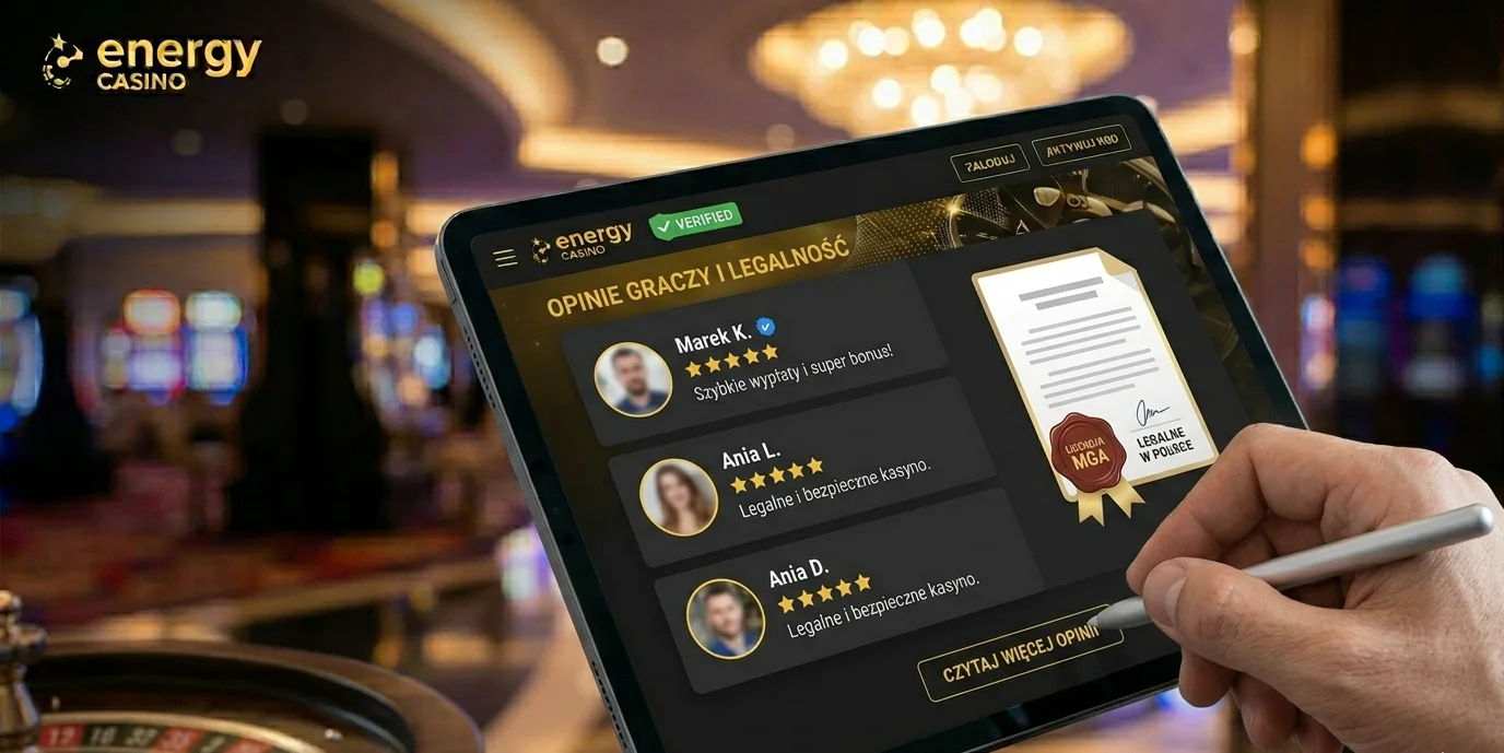 Opinie graczy o Energy Casino i status legalności w Polsce