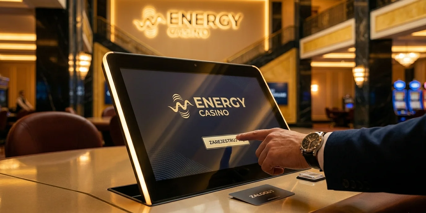 Formularz rejestracji w Energy Casino — widok desktopowy